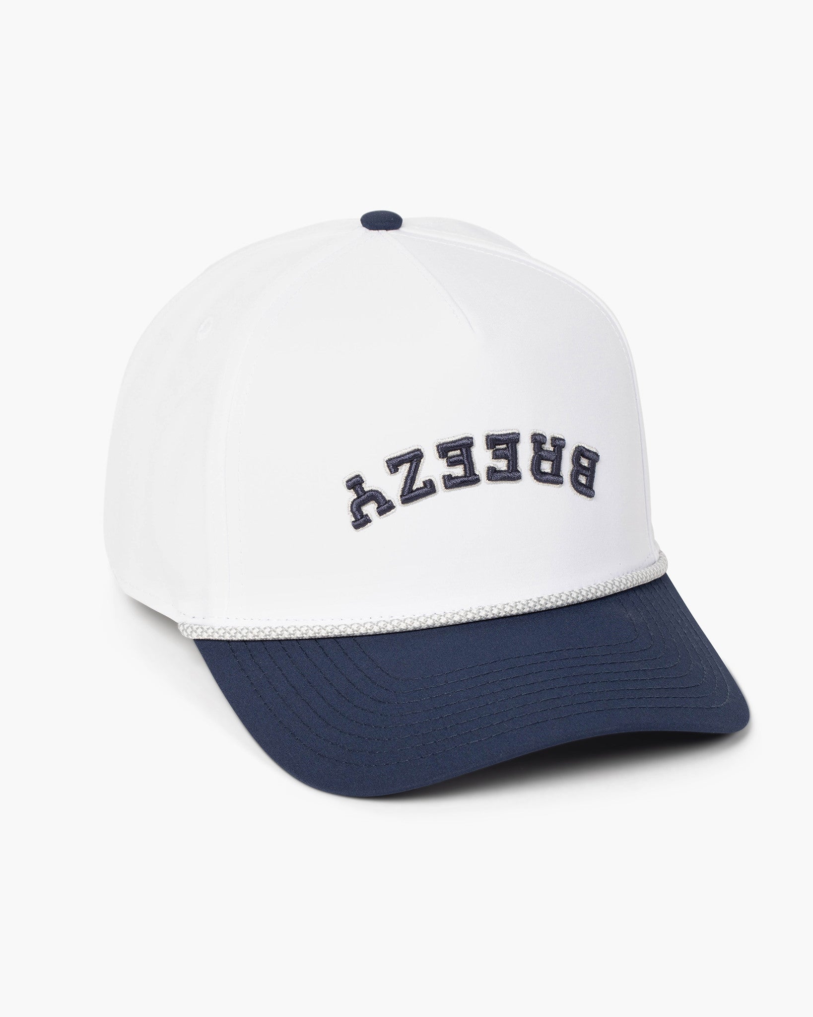 Flipped Breezy Rope Hat Navy - Breezy Golf